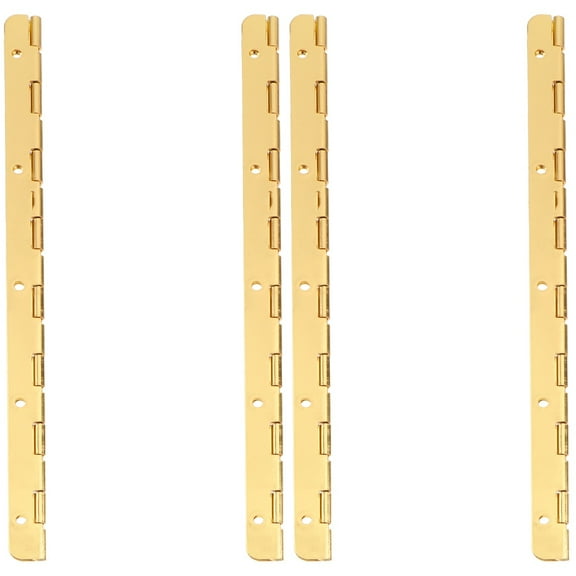 2 Count Piano Hinge Brass Gold 190mm Vintage Hinges for Wooden Furniture Box