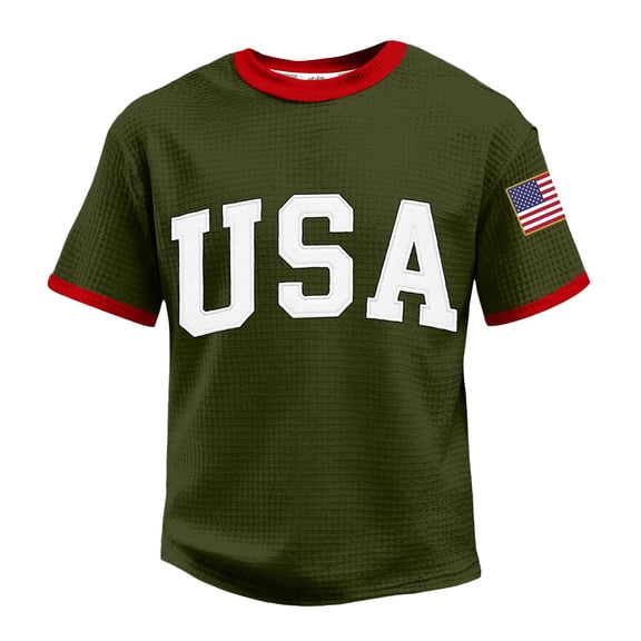 Men's USA 250 Years of Freedom Patriotic T-Shirt American Flag Casual Tee 250th Anniversary Shirt