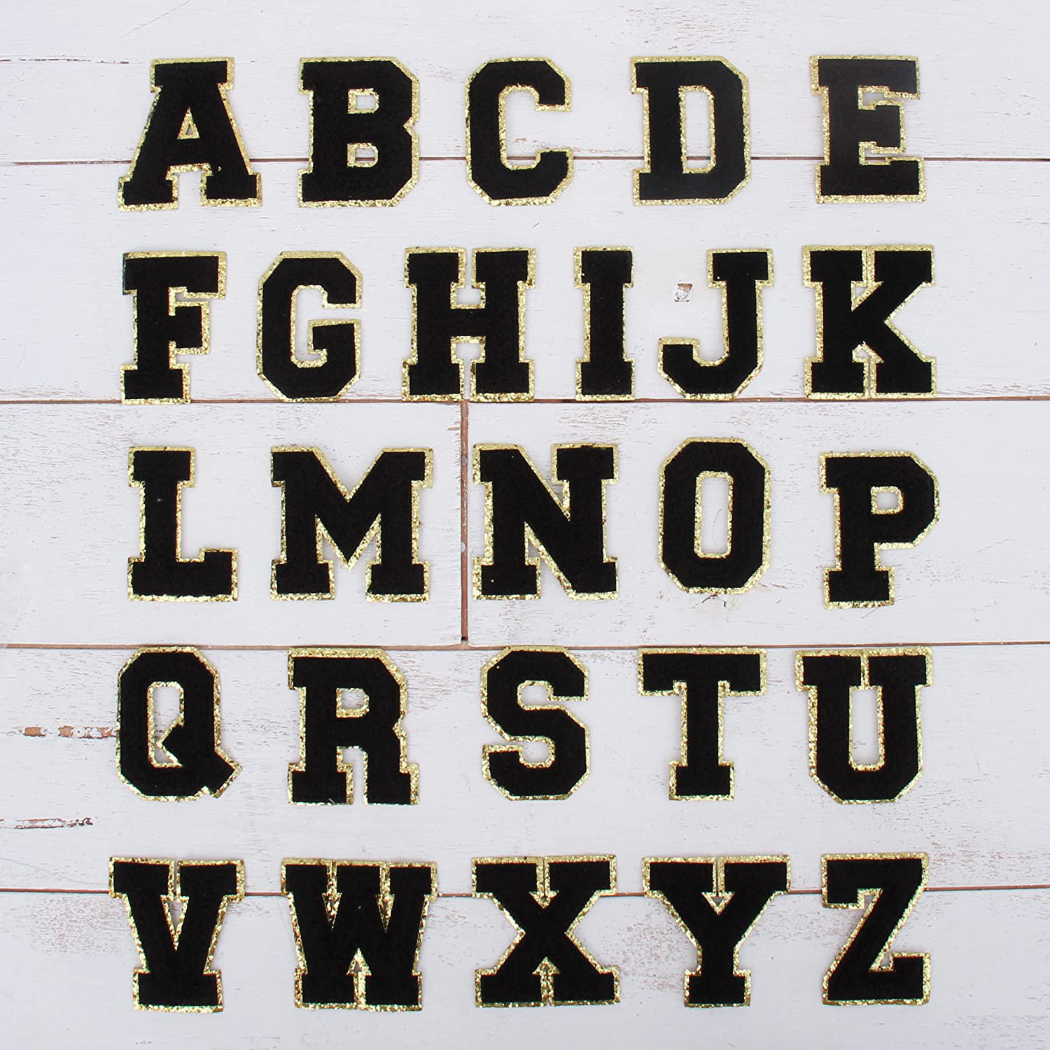Felt Iron Letters Alphabet, Chenille Iron Letters