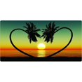 thumbnail image 1 of Palm Trees Heart Photo License Plate, 1 of 1