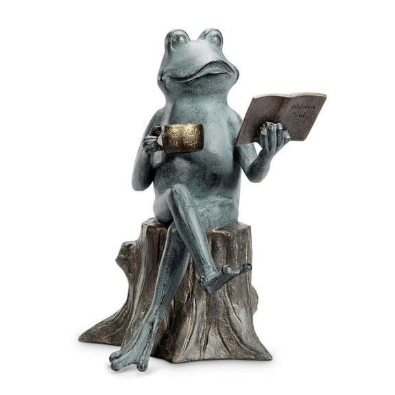 Aluminum Joy Of Reading Garden Sculpture