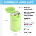 thumbnail image 2 of Thermos FUNTAINER 16 Ounce Stainless Steel Vacuum Insulated Food Jar Neon Lime, 2 of 7