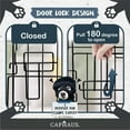 thumbnail image 6 of CAPHAUS Foldable Dog Crate Wire Metal Dog Kennel w/ Leak-Proof Pan & Protecting Feet & Divider Panel, Single or Double Door, Small, Medium & Large Dog Crate Indoor Wire Dog Cage, 48” w/ Double Doors, 6 of 9