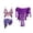 Red Purple, variant on Belly Dance Costume Women Butterfly Top Tassel Waist Belt Hip Scarf Practice Wear Gypsy Dancer Outfit Suit Sets 3pcs