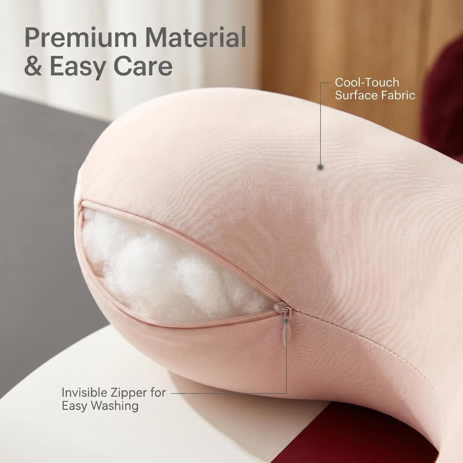 Pea Pod Body Pillow for Adults, Cooling Body Pillo, Full Body Support Pillow for Side Sleepers, Soft and Supportive Pillows forSleeping & Lumbar Support