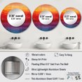 thumbnail image 4 of Designart "Geometric Spectrum Array" Abstract Shapes Red Large Round Mirror - Round Bedroom Mirror Wall Decor - Modern Round Printed Mirror - 23" x 23", 4 of 6