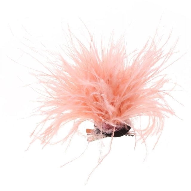 HLONK Feather Brooch Feathers Corsages Cloth Decorations Ostrich Feather Material