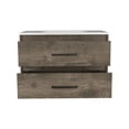 thumbnail image 5 of LiviNest Floating Bathroom Vanity with Sink: Modern Wall-Mounted Wood Tone Cabinet - Two Drawer Storage for Small Apartments & Bathroom Organization, 5 of 6
