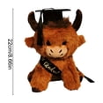 thumbnail image 3 of Alaparte Class Of 2026 Graduation Highland Cow Plush Toy-8.6 Inch Highland Cow Stuffed Animal With Graduation Cap And Sash, Cute Stuffy Plushies Graduation Gift For Her Him Kids Kindergarten College, 3 of 6