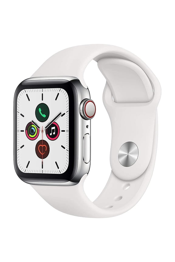 Restored Apple Watch Series 5 44mm (GPS + Cellular) Stainless Steel Case (Refurbished)