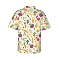 thumbnail image 3 of Goofa Vegetable Hawaiian Shirt for Men, Unisex Summer Beach Casual Short Sleeve Button Down Shirts,Aloha Tropical Floral print shirt-Small, 3 of 9