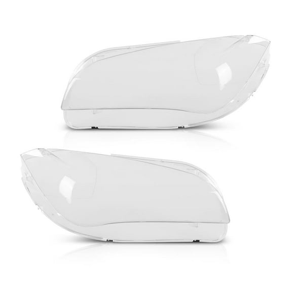 CROSSDESIGN Clear Headlight Lens Cover Left Right Side Fit For 2010-2015 BMW X1 E84