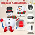 thumbnail image 3 of GOOSH Christmas Inflatables 5.6 FT Snowman on Skis Inflatable with Built-in LEDs, Christmas Inflatables Snowman Blow Up Snowman Inflatables, Outdoor Christmas Decorations Clearance for Xmas Holiday, 3 of 6