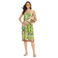 thumbnail image 5 of Oussum Women Short Tube Dress Missy Size Sleeveless Summer Dresses, Green, 5 of 7