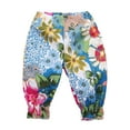 thumbnail image 2 of YTDSCS Girls Floral Sweatpants for Kids Baby Toddler Summer Spring Print Soft Jogger Pants Sweet Summer Spring Trousers Sports Athletic Pants Seven Points Pants,Sizes 1-9T, 2 of 9