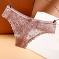 thumbnail image 2 of Panties for Women,Lightweight Lace Underwear Transparent Sheer Hollow Out Low Rise Seamless Briefs,Womens Underwear,Pink,M, 2 of 4