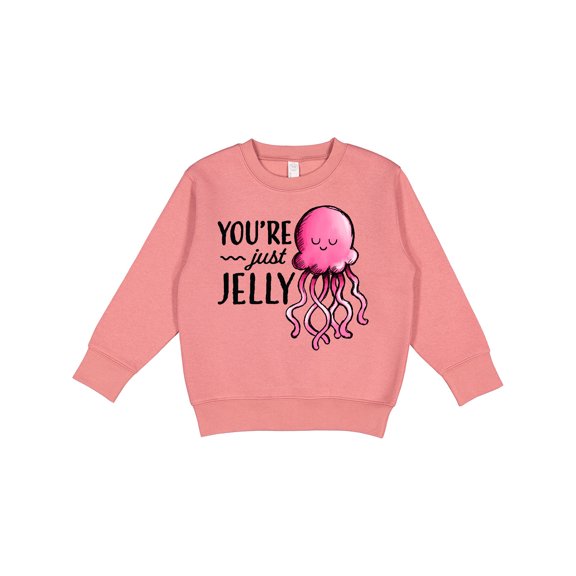 Inktastic You're Just Jelly with Pink Jellyfish Toddler Sweatshirt