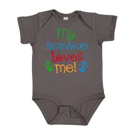 

Inktastic MomMom Loves Me Childs Gift Baby Boy or Baby Girl Bodysuit