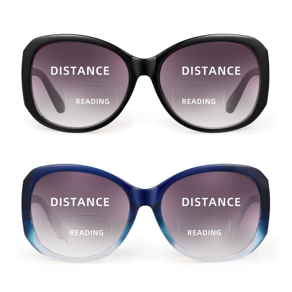 Gafas de sol bifocales JM para mujer, de moda, protección UV400 +2.25
