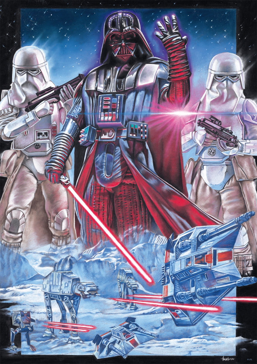 Buffalo Games 500-Piece Star Wars Vader at Hoth Interlocking Jigsaw Puzzle