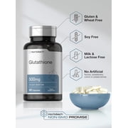 Glutathione | 500mg | 60 Capsules | Non-GMO and Gluten Free Supplement | by Horbaach