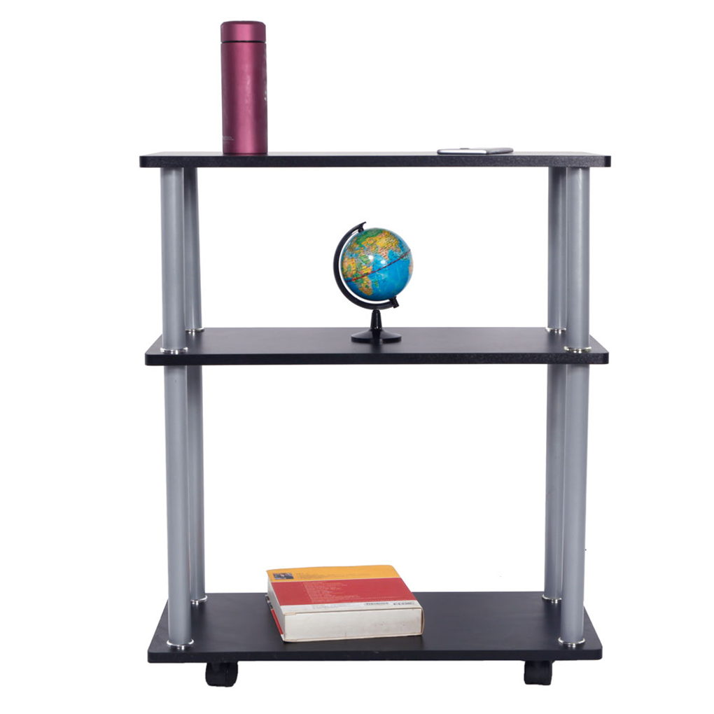 Printer Stand Desk Mobile Machine Cart with 2 Shelves Heavy Duty
