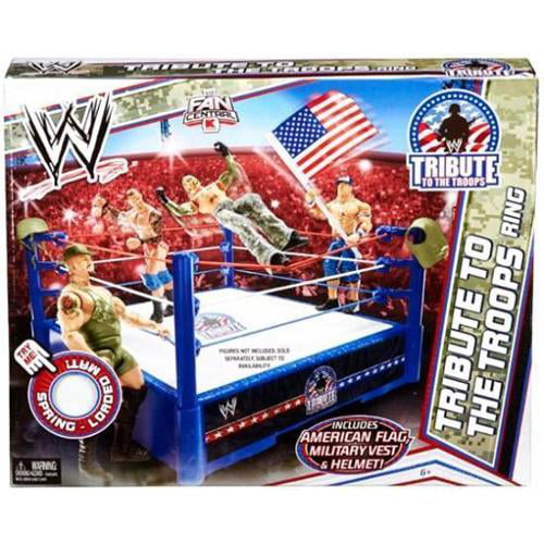 Wwe Wrestling Superstar Rings Tribute To The Troops Ring Action Figure Playset Walmart Com