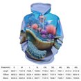 thumbnail image 2 of Turtle with Underwater Scene Men's Women New Sweatshirt Hoodie Men's Plus Size Sweatshirt Hooded Sweatshirt 3d Printed Street Men's Cloth, 2 of 6