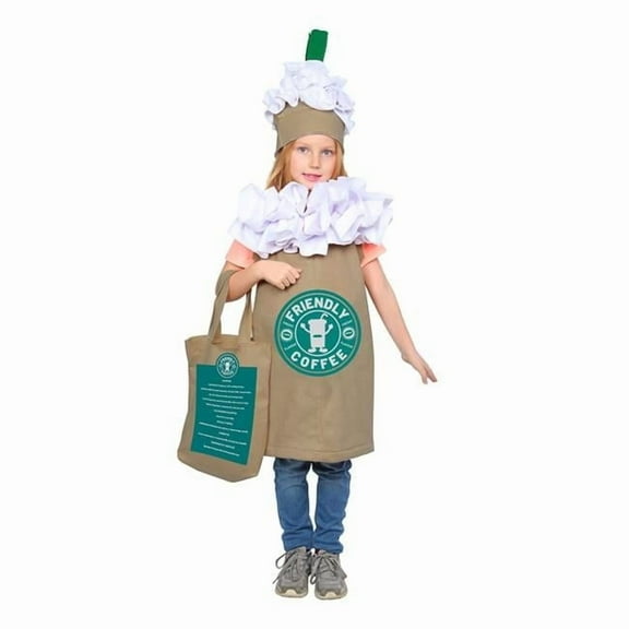 Dress Up America Coffee Costume for Kids - Cute Cappuccino/Frappuccino/Latte Dress-Up for Boys and Girls