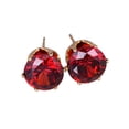 thumbnail image 2 of Jiaroswwei Ear Studs Elegant All Match Cubic Zirconia Round Exquisite Earrings for Dating, 2 of 8