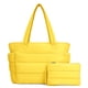 thumbnail image 1 of Bolso de mano TopDesign Puffer Lightweight para mujer, color amarillo, 1 of 8