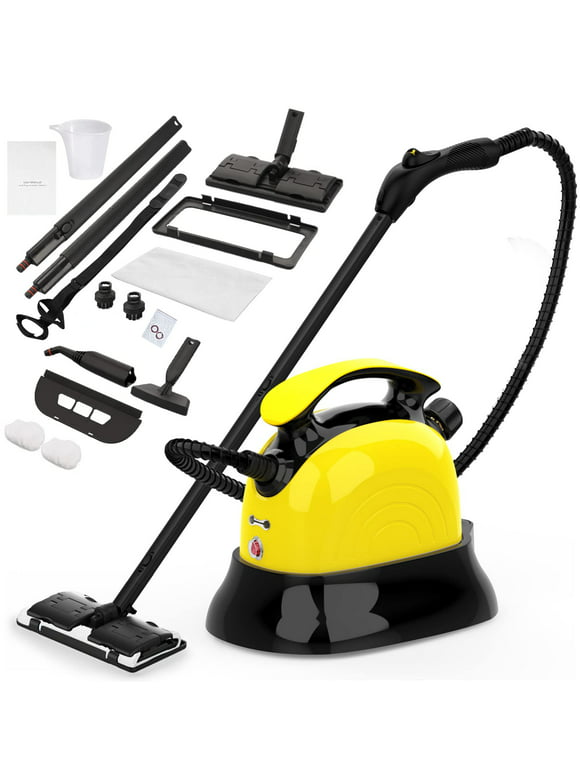 1500W Powerful Steam Mop, Keenstone Multi-Purpose Steam Cleaner, Best Hand Held Steamer Cleaner with 13 Accessories for Cleaning, Home Use, Carpet, Floor, Upholstery, Window, Car Seat, Tile, Grout