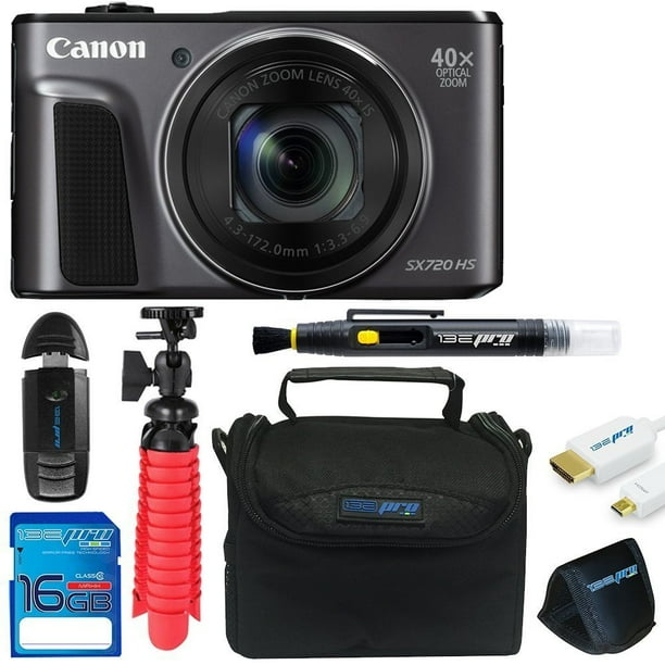 Canon PowerShot SX720 HS Digital Camera + Sd Card + Pixi Essentials Bundle Kit