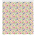 thumbnail image 3 of Stars Shower Curtain, Colorful Grunge Geometric Star Shapes Pattern with Rainbow Theme Festive Illustration, Fabric Bathroom Set with Hooks, 69W X 70L Inches, Multicolor, by Ambesonne, 3 of 3