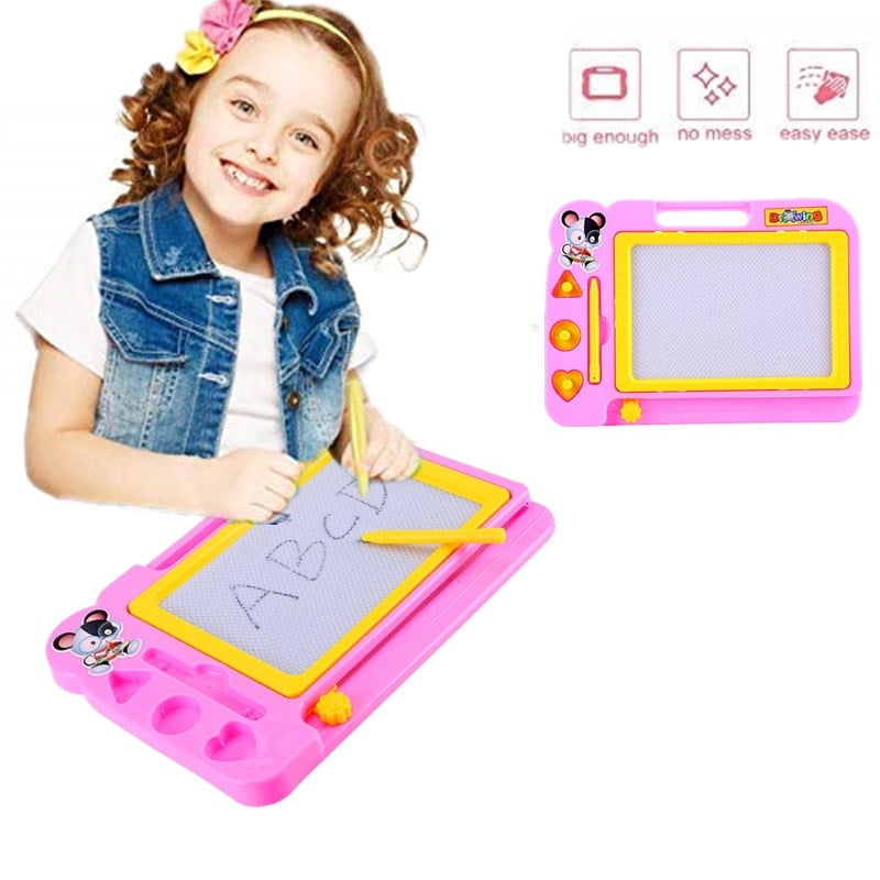 FAGINEY Magnetic Drawing Board 10.63 x 7.68 in with Painting Pen Education Doodle Toys for Kids, Erasable Magnet Writing Sketching Pad for Toddlers Learning