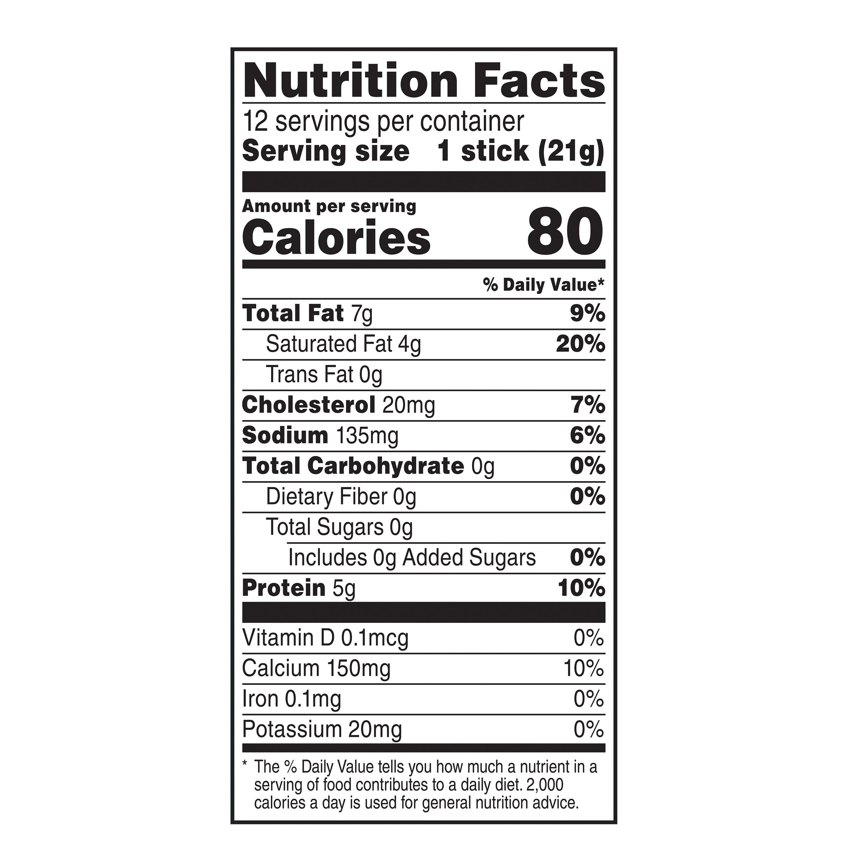 Great Value Mild Cheddar Cheese Snack, 9 oz Bag, 12 Cheese Sticks