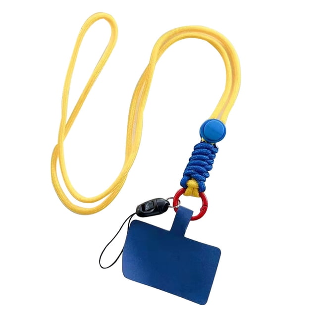 Cordón universal Sidaley para teléfono inteligente ajustable extraíble microfibra Amarillo