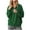 Green, variant on Brondbend Womens Quarter Zip Sweatshirt Pullover Women Lapel Long Sleeved Solid Color Casual Top Oversized Fall Winter Workout Comfortable Party Top,Black