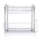 thumbnail image 1 of Yuarrent Estante de cocina de acero inoxidable, estante para platos de capas, soporte para utensilios de cocina, estante para escurridor Organizadores de utensilios de cocina Yuarrent HA015910-00, 1 of 1
