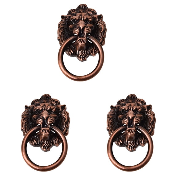 3X Antique Style Metal Shaped Drawer Pull Handle 2.5 Inch