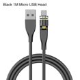 thumbnail image 2 of 540 Degree Rotation Magnetic Fast Charging Type-c Micro-USB Cable for Phones, 2 of 8