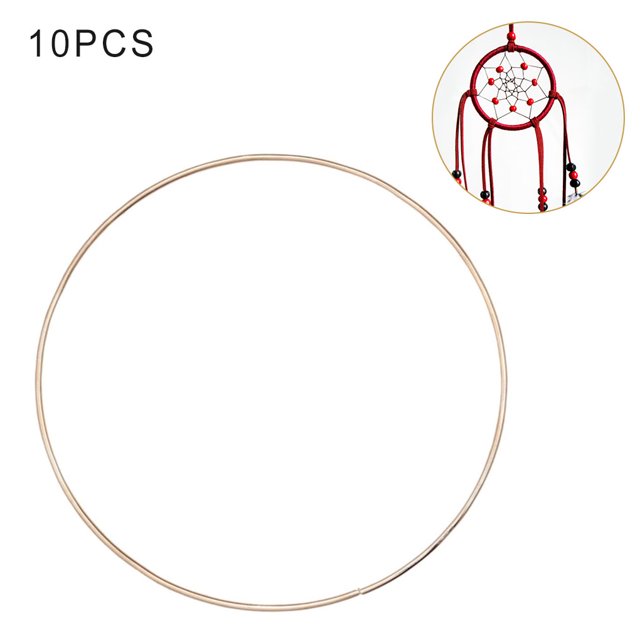 Advancent 10 Uds anillos de Metal decoración de pared aros de Metal atrapasueños accesorios para manualidades DIY círculos Kits de decoración para fiestas Advancent HA000651-00B