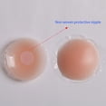 thumbnail image 1 of 4 Paires Réutilisables Auto-Adhésif Silicone Mamelon Couvercle Rond Fleur Poitrine Stickers Seins Coussinets Naturels Workhe, 1 of 9