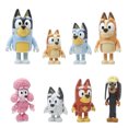 thumbnail image 2 of Figuras de acción de la familia de perros, 8 piezas, modelo para niños, muñecos de juguete de PVC con articulación giratoria para perros, decoraciones para coches, 2 of 9