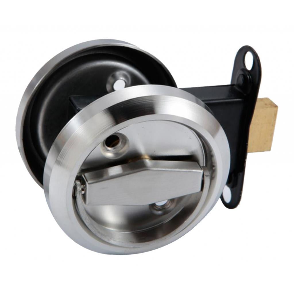 Axioma Additional door lock, stainless steel, rotary bolt, cabinet door lock, gate bolt Silver
