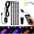 thumbnail image 2 of Tira de luces LED para coche con puerto USB, cargador y control remoto, 2 of 5
