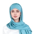 thumbnail image 1 of Women Hat Ruffle Cancer Chemo Turban Wrap Cap Scarf Shawl Plaid Scarves Bulk, 1 of 3