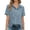 Light Blue, variant on LIUJUNSHOP Linen Shirts for Women Button Down Short Sleeve Tops Cotton Blouses Collared Button-up Beach Vacation Outfits