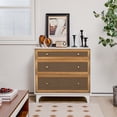 thumbnail image 2 of Costway Commode en Rotin à 3 Tiroirs Armoire Moderne Coffre Rangement Salon Entrée, 2 of 10