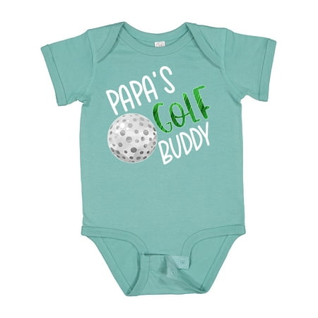 

Inktastic Papa s Golf Buddy with Golf Ball Gift Baby Boy or Baby Girl Bodysuit